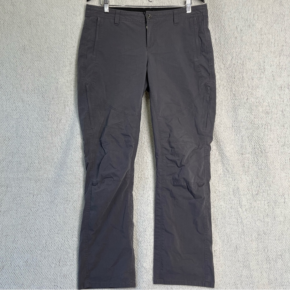 Kuhl Women Gray Outdoor Pants Size 14 Reg Splash Leg Lightweight Hiking Sporty